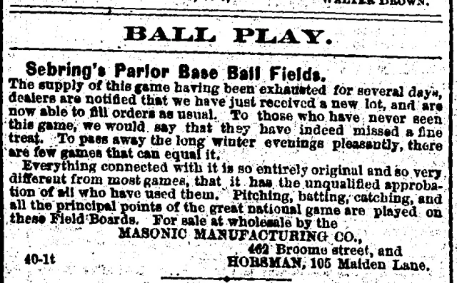 newspaper announcement "ball play"