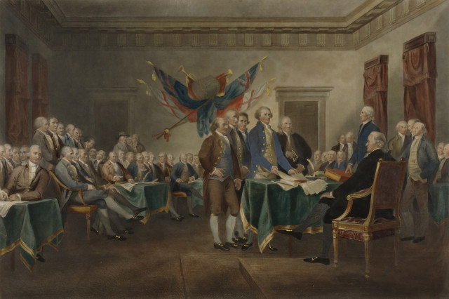 Signing of the Declaration of Independence.